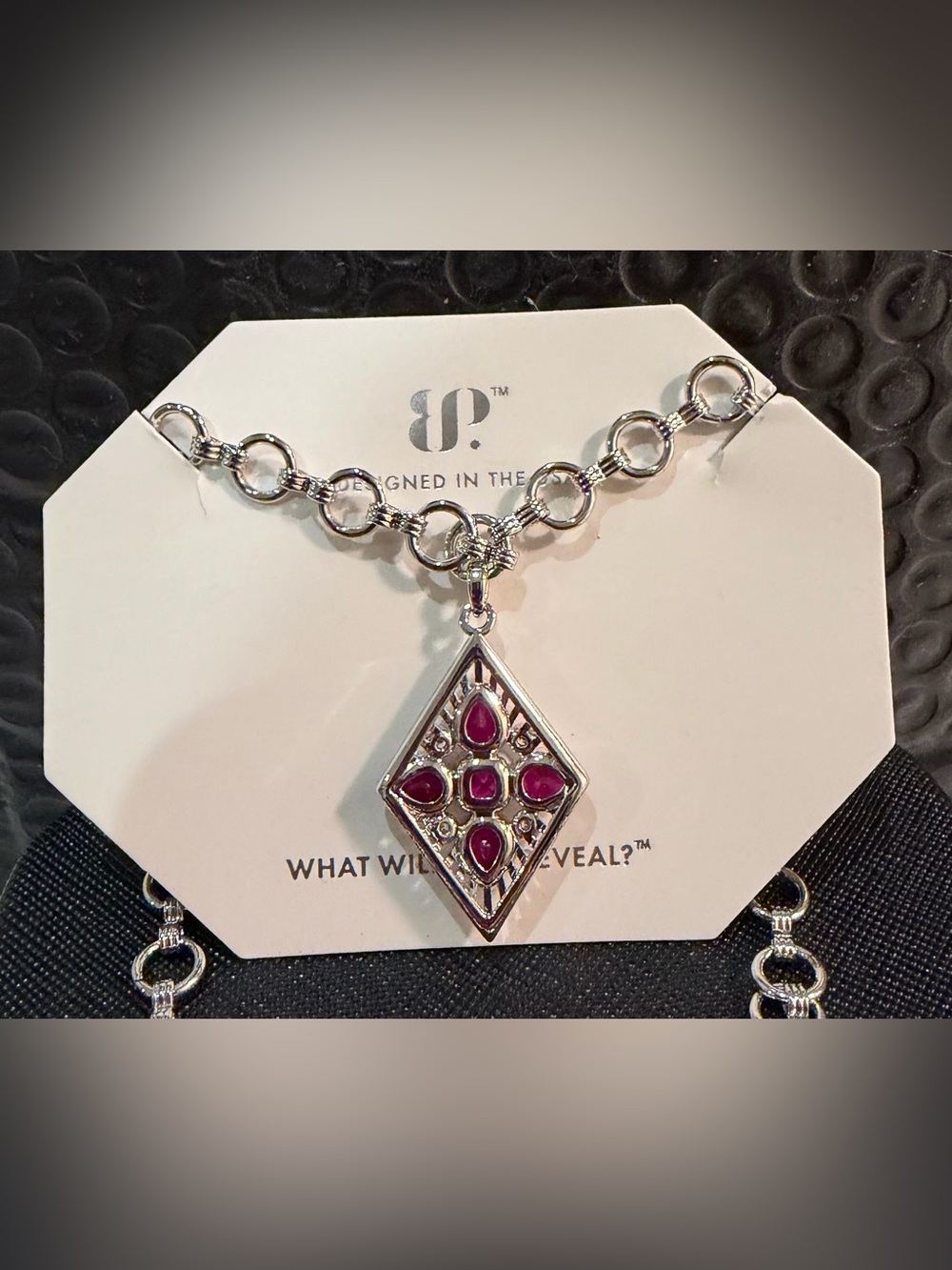 BP NK60409 July Ruby Necklace Bomb Party